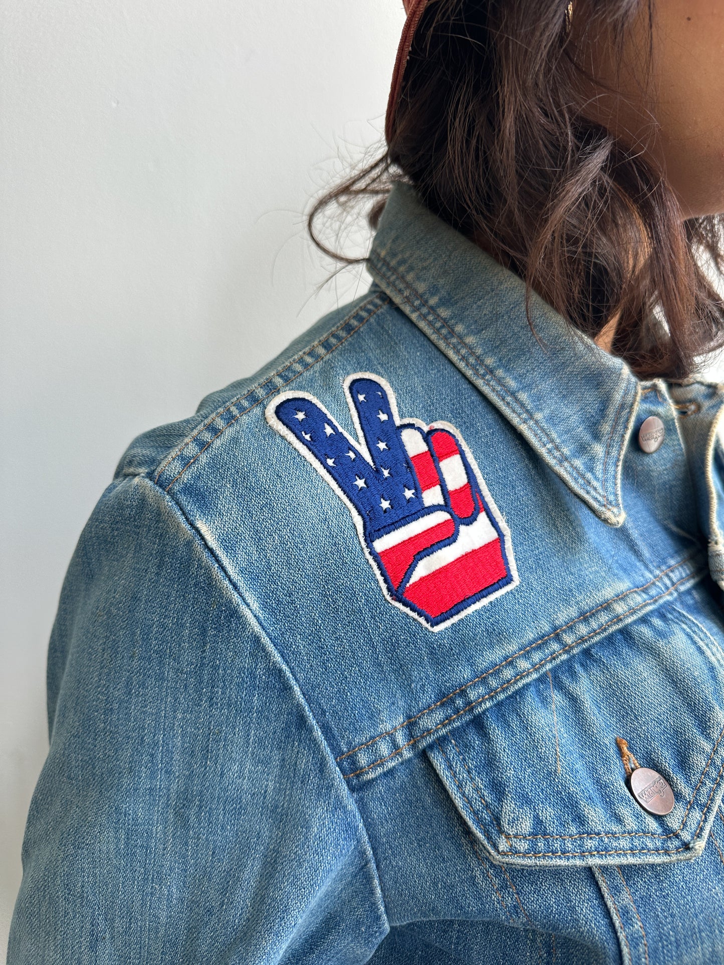 1970s Wrangler Patched Trucker Denim Jacket