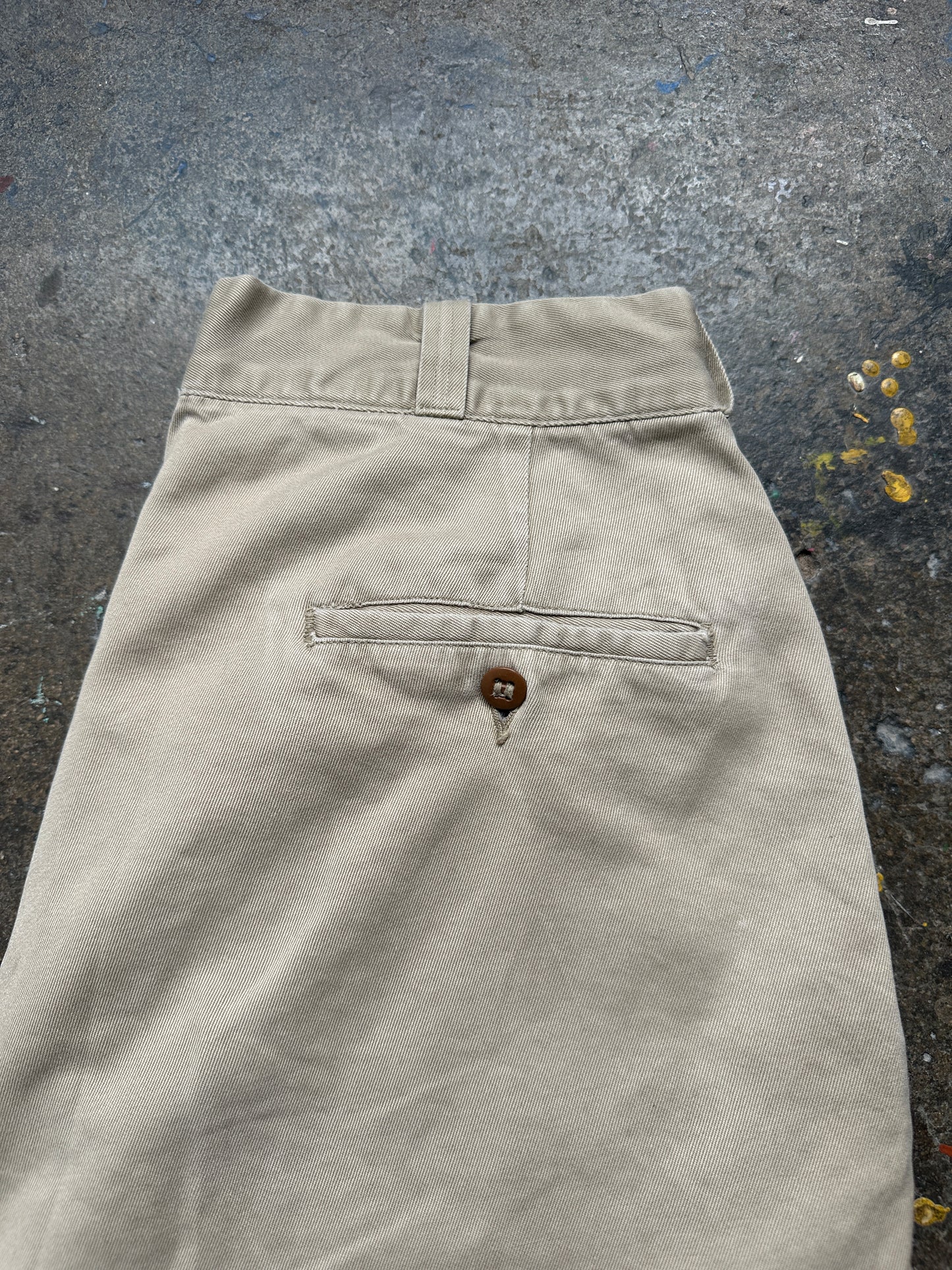 1960s USMC Button Fly Trousers 28 Waist