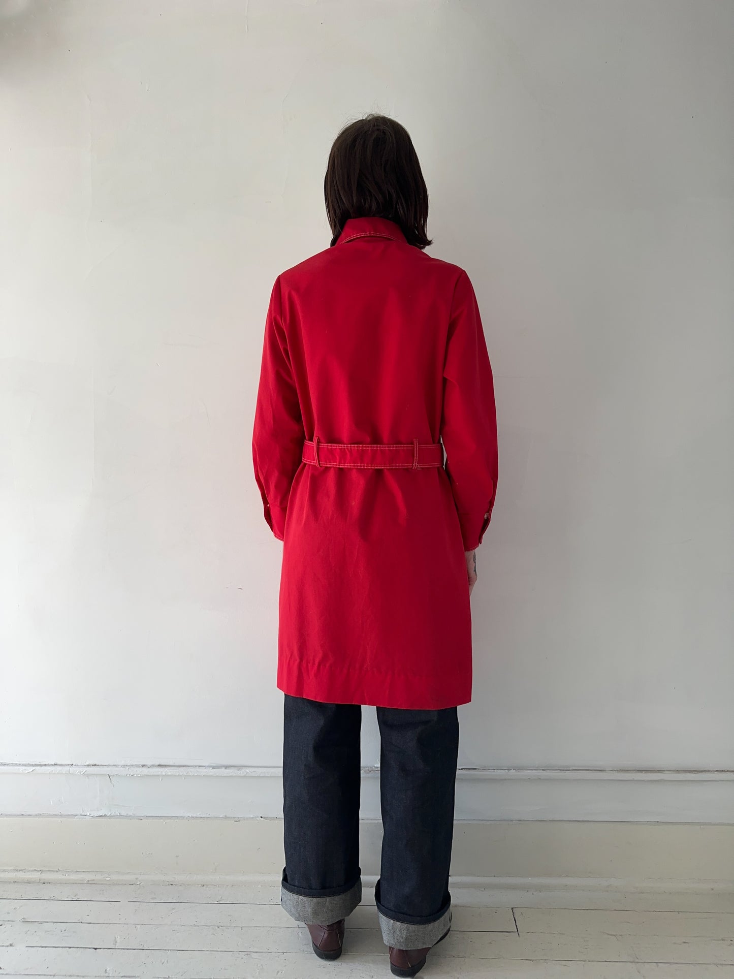 1970s Cherry Red Coat/Dress