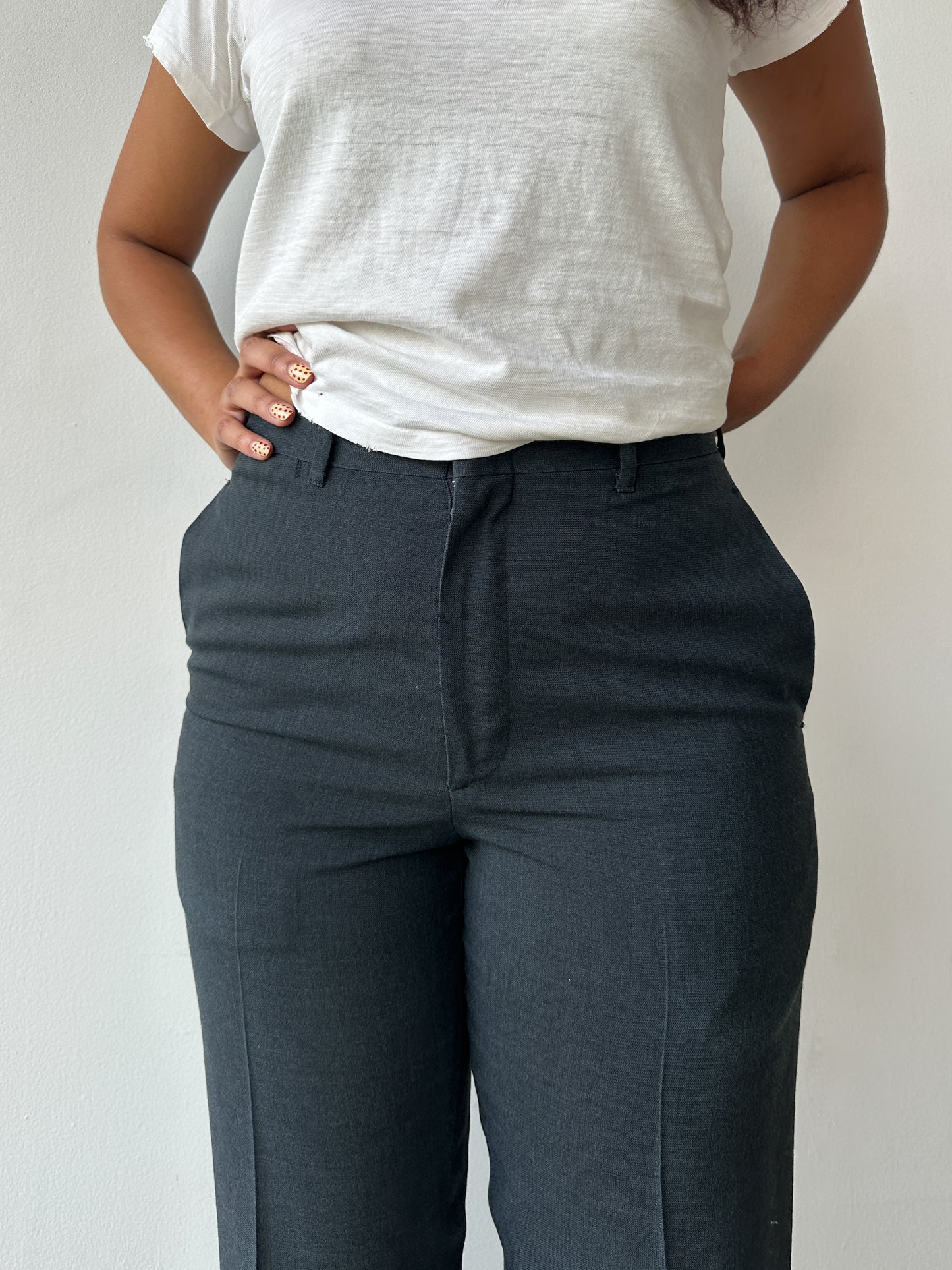1970s Gray/Black Sears Slacks 29