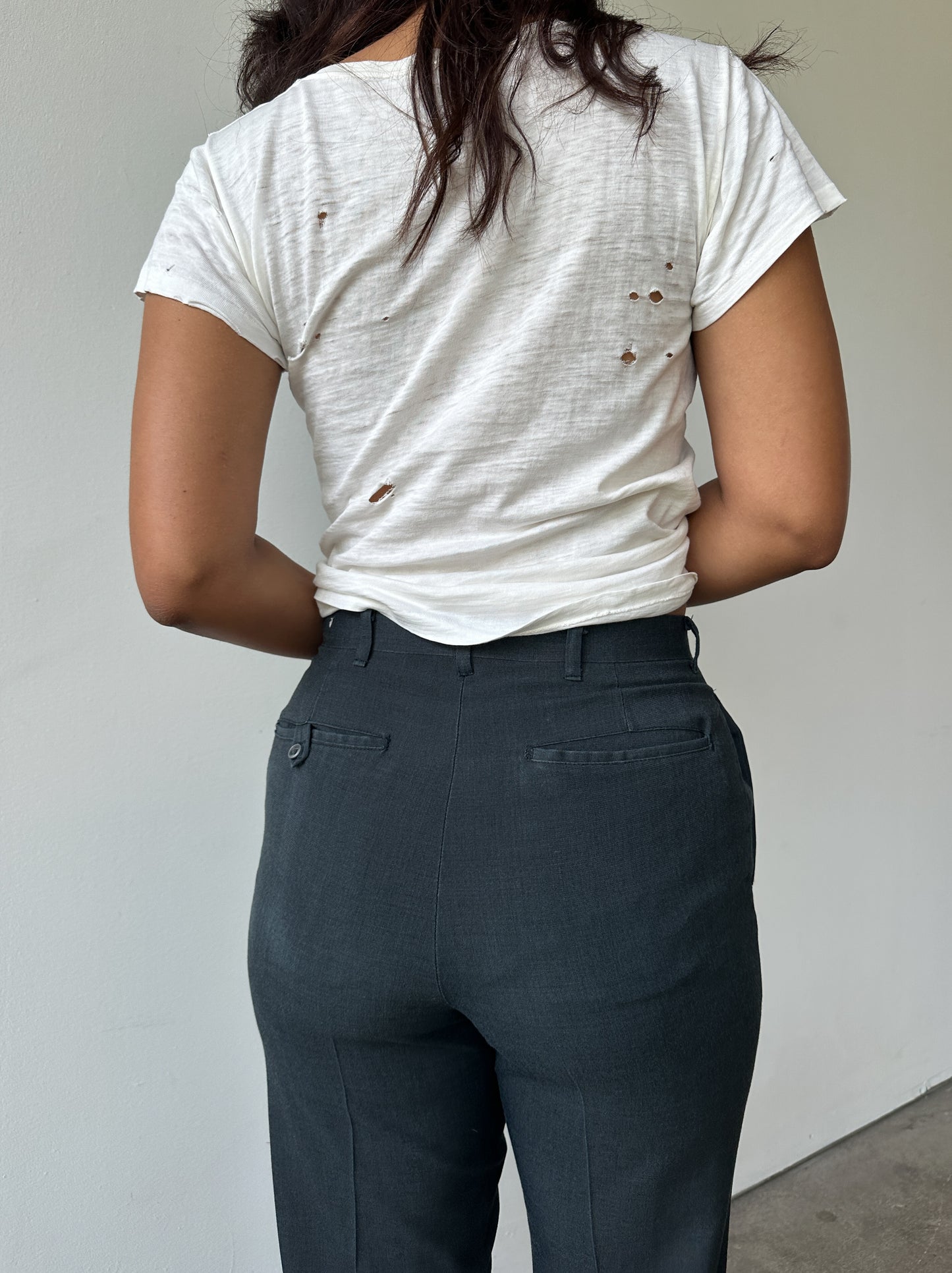 1970s Gray/Black Sears Slacks 29