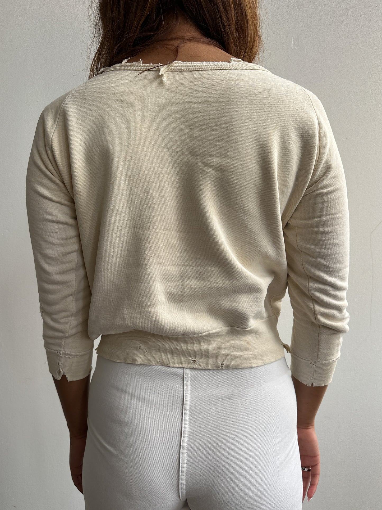 1960s Cotton Distressed Sweatshirt