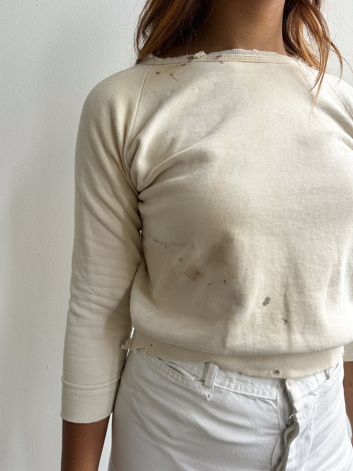 1960s Cotton Distressed Sweatshirt