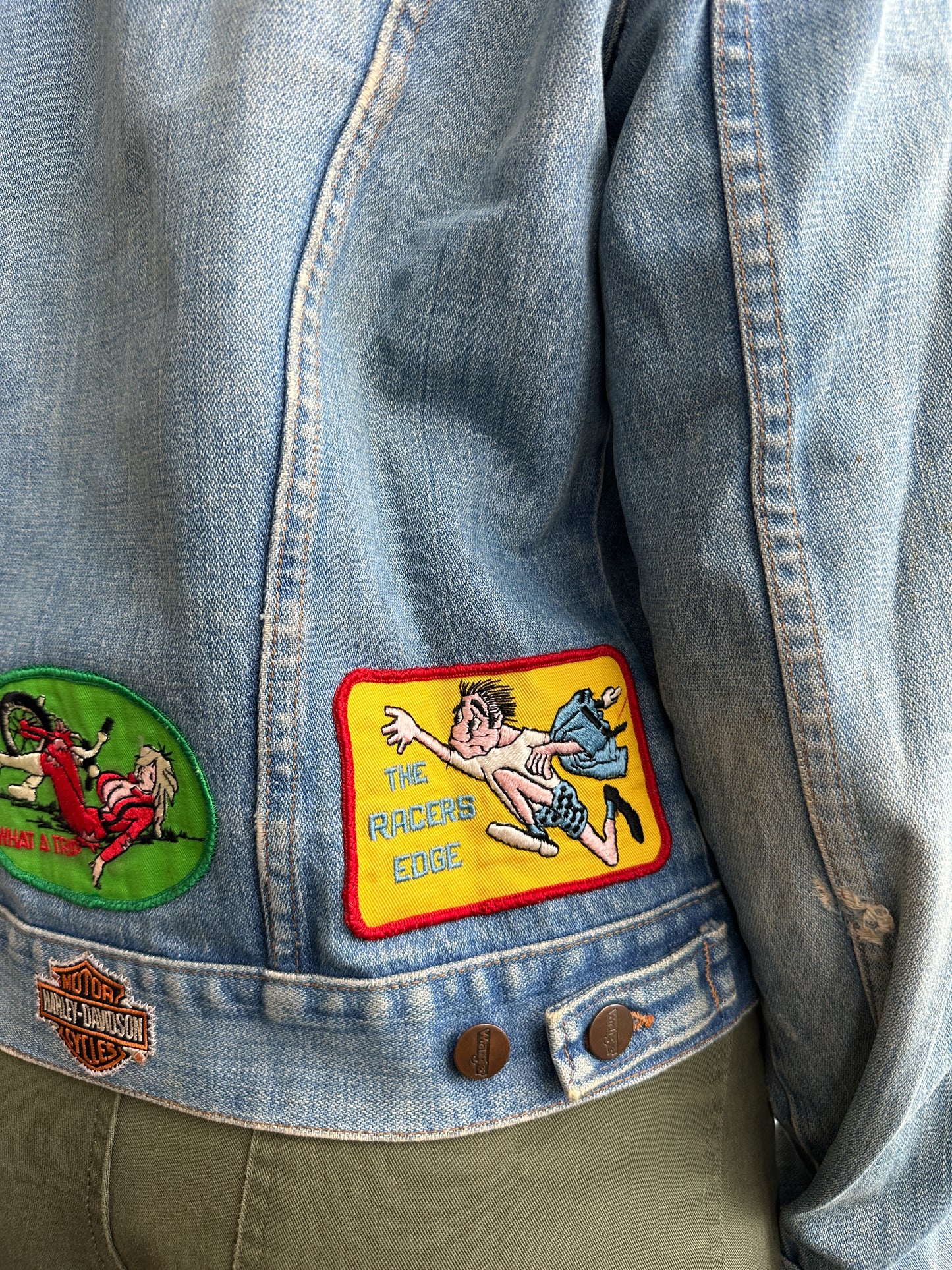 1970s Wrangler Patched Trucker Denim Jacket