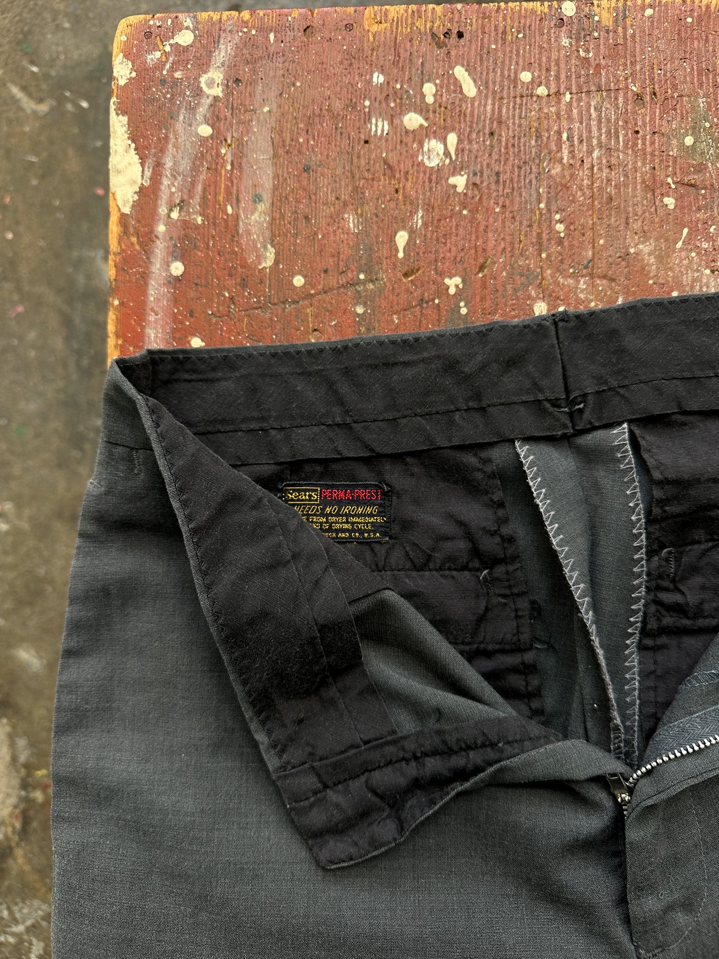 1960s Sears Gray Slacks 28/29