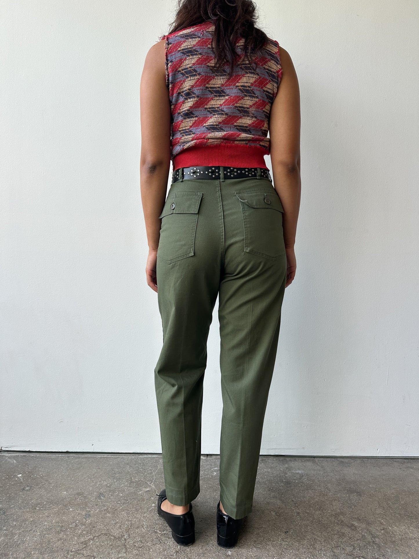 1970s Cotton OG 107 Trousers 29 Waist