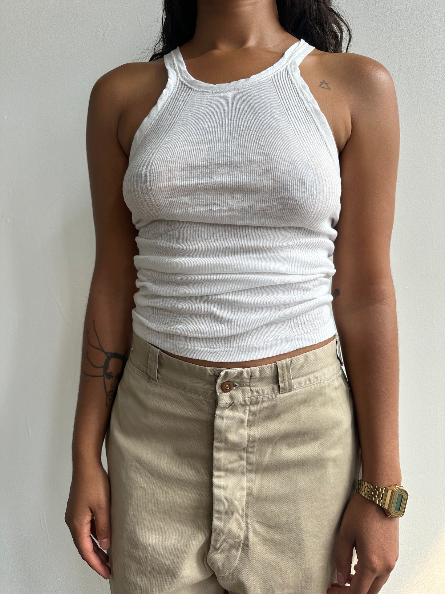 1950s Deadstock Ribbed Tank