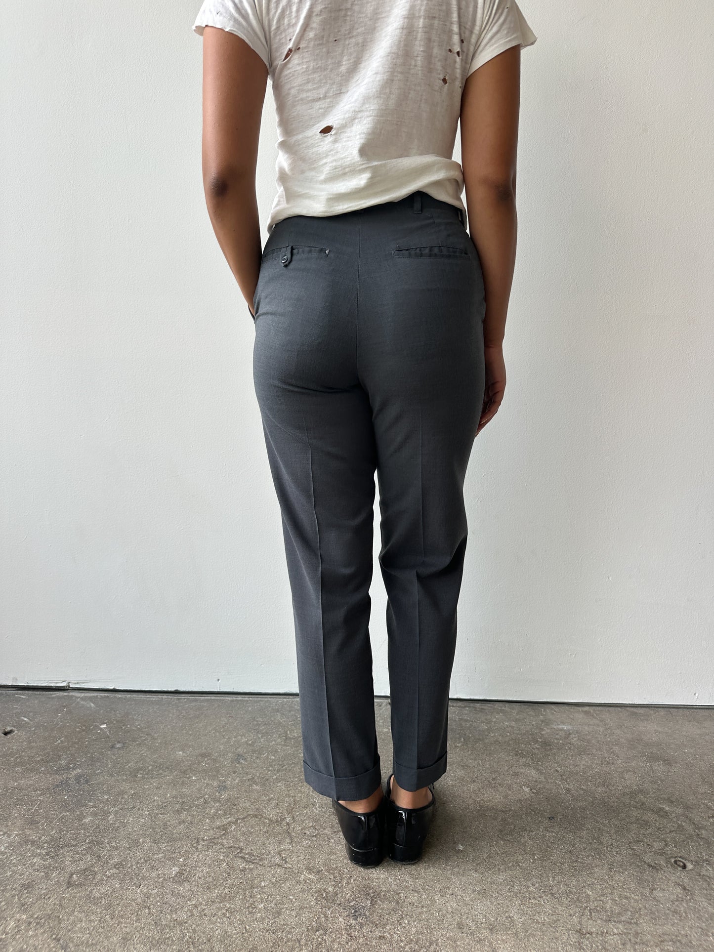 1960s Sears Gray Slacks 28/29