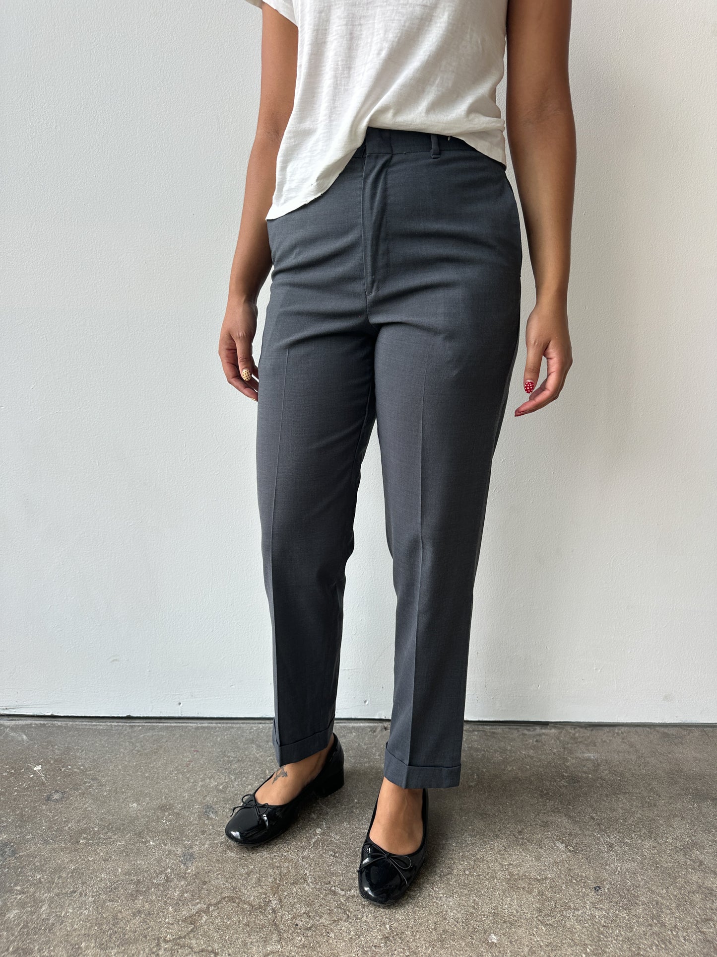 1960s Sears Gray Slacks 28/29