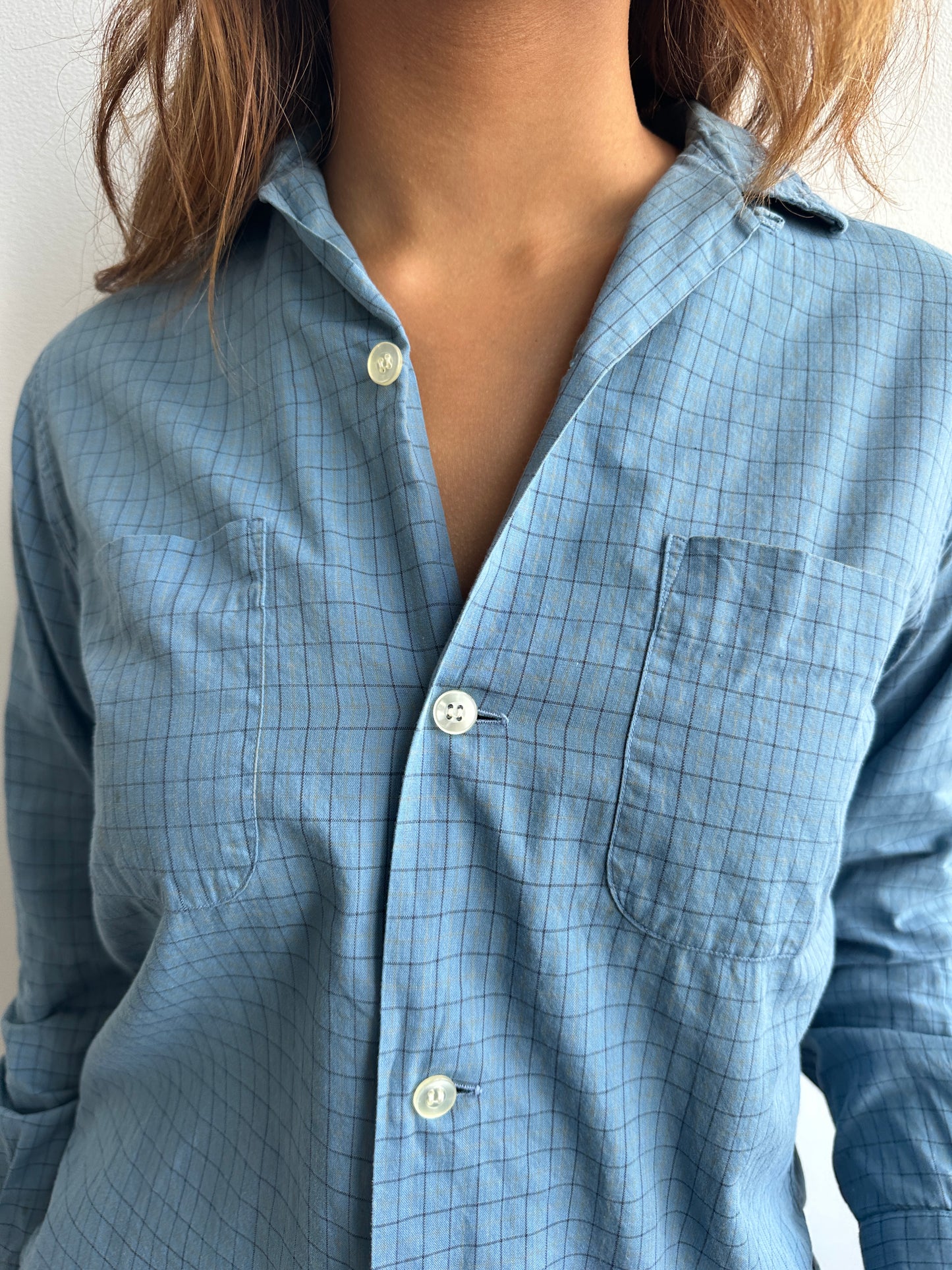 1950s Magicare Loop Collar Checked Button Up