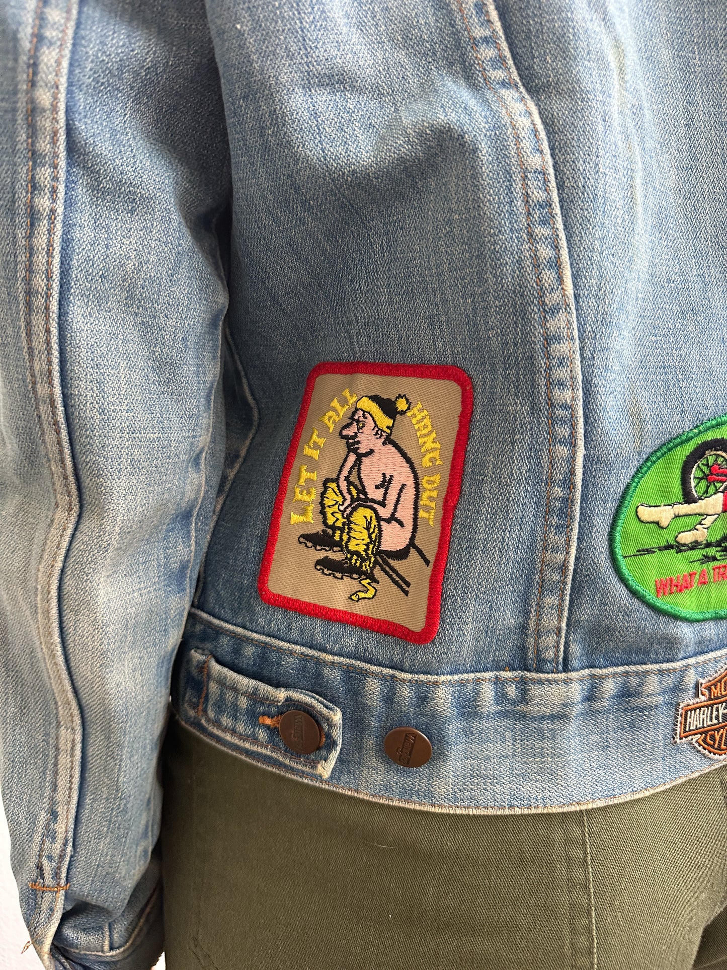 1970s Wrangler Patched Trucker Denim Jacket