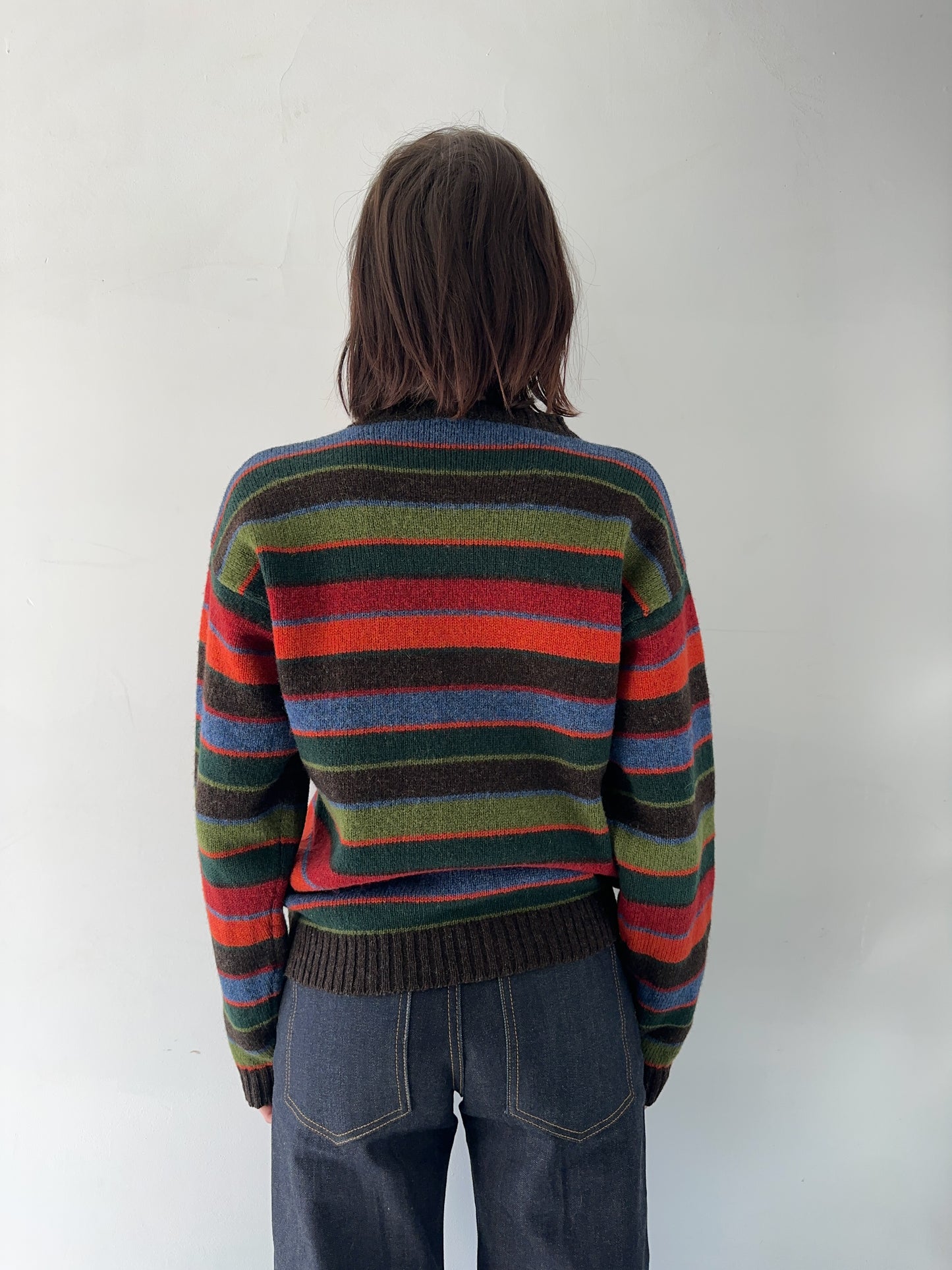 1990s JCrew Striped Wool Sweater