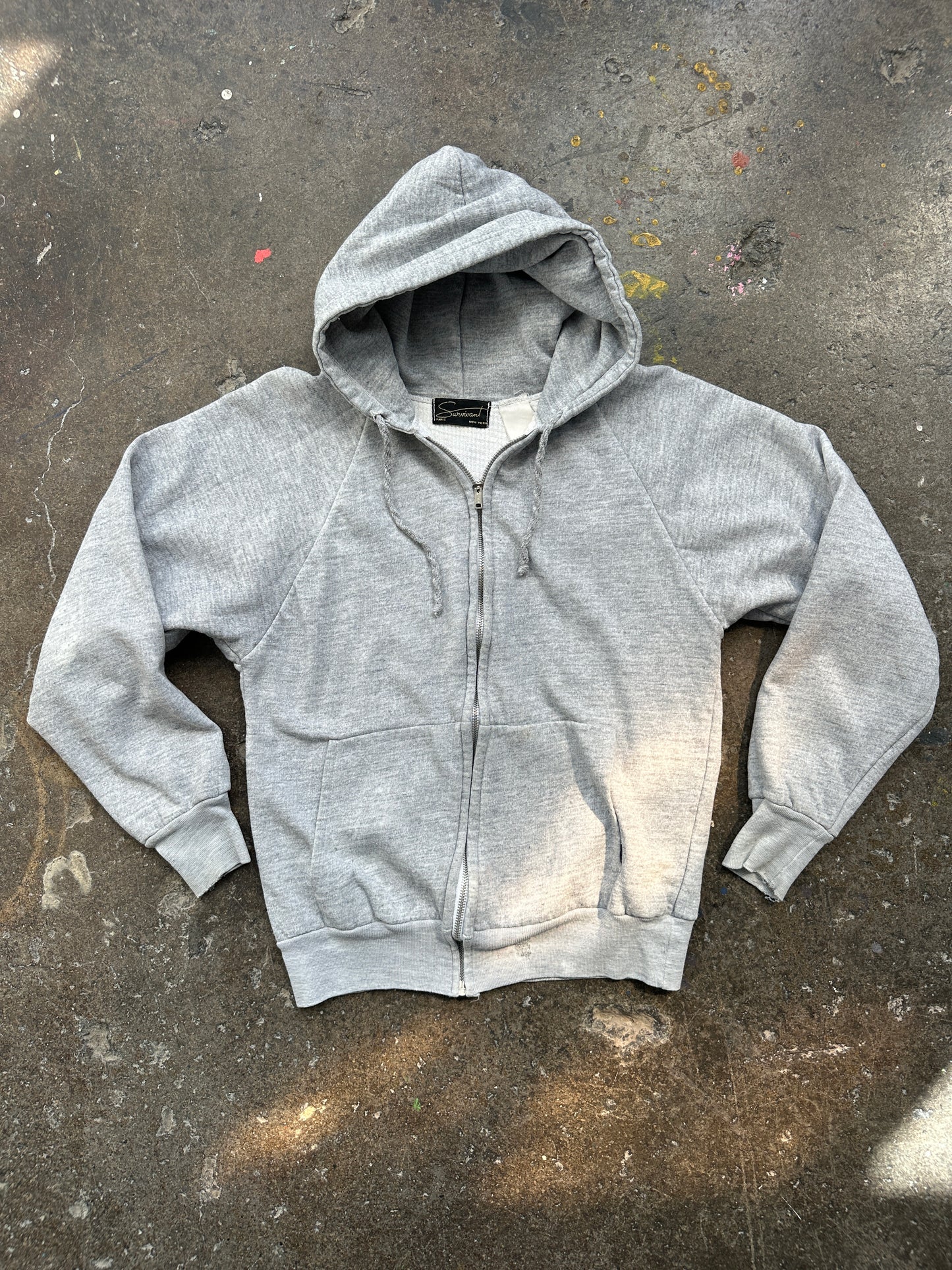 1970s Thermal Lined Zip Hoodie