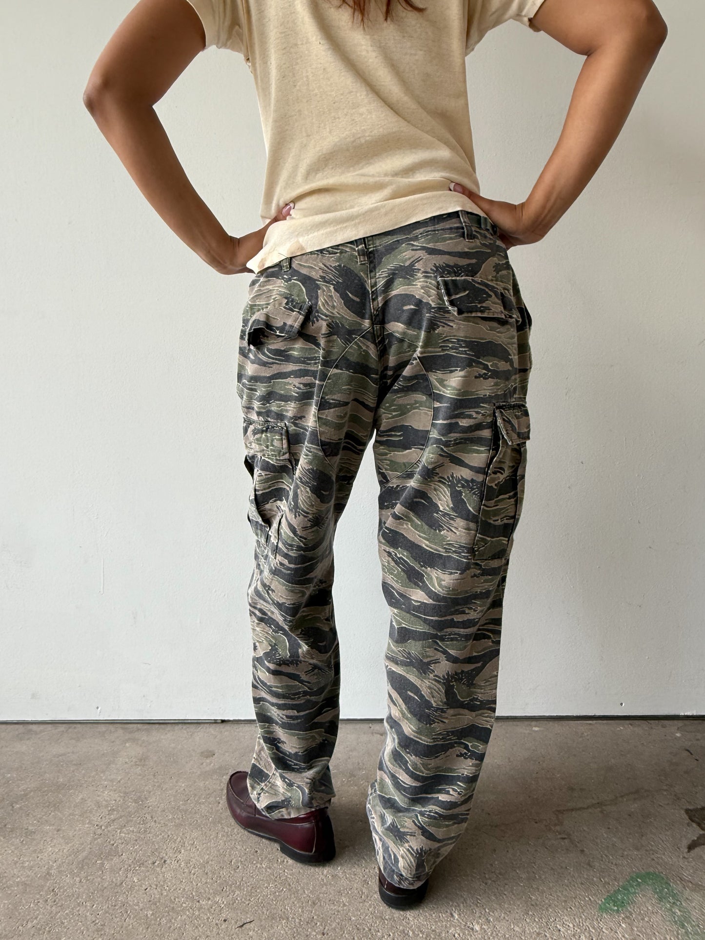 1980s Tiger Stripe Cargo Pants