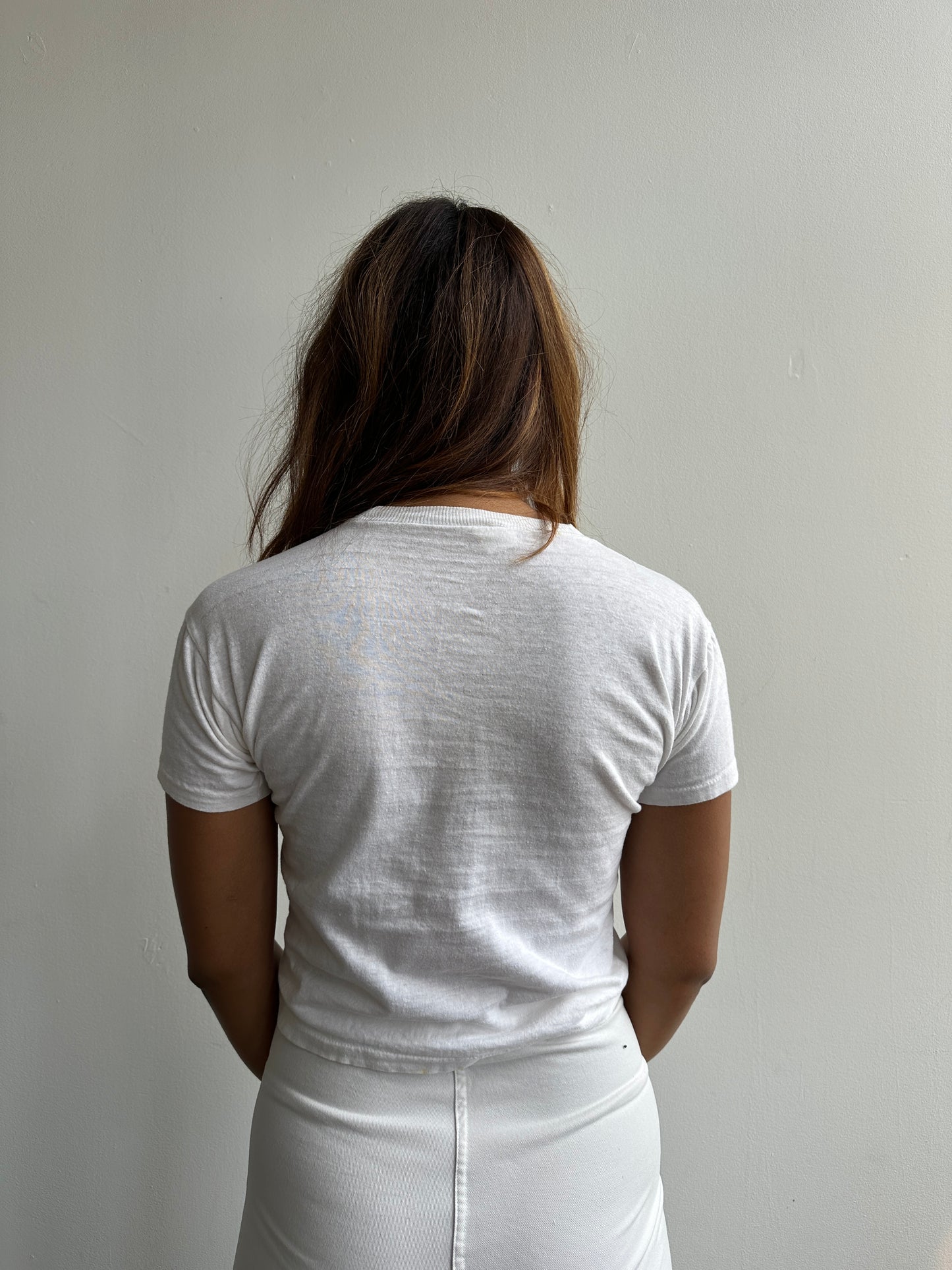 1960s White Distressed Hanes Tank
