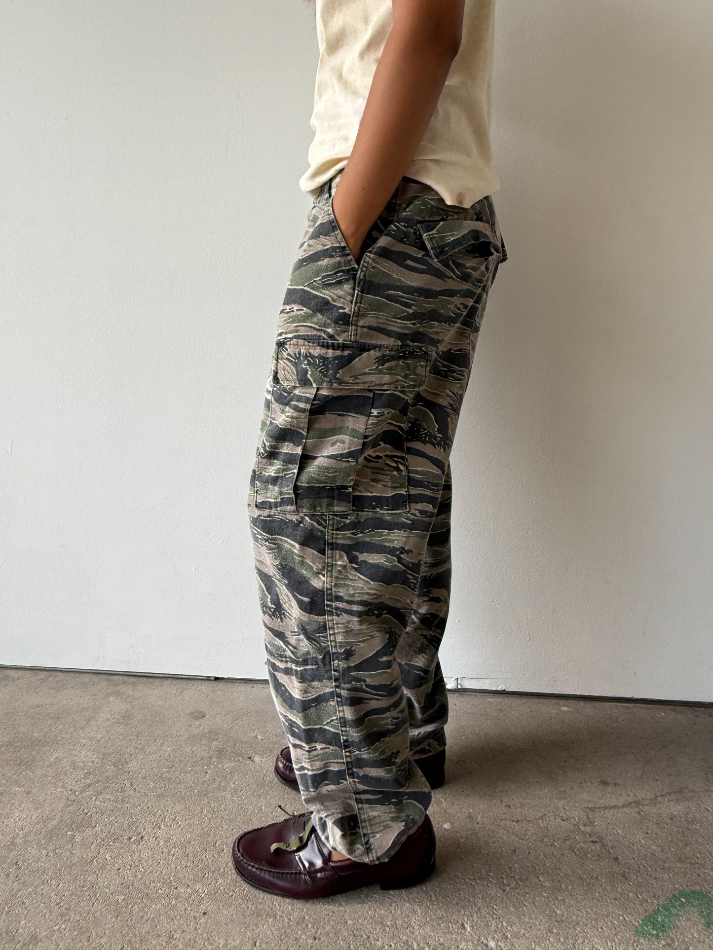 1980s Tiger Stripe Cargo Pants