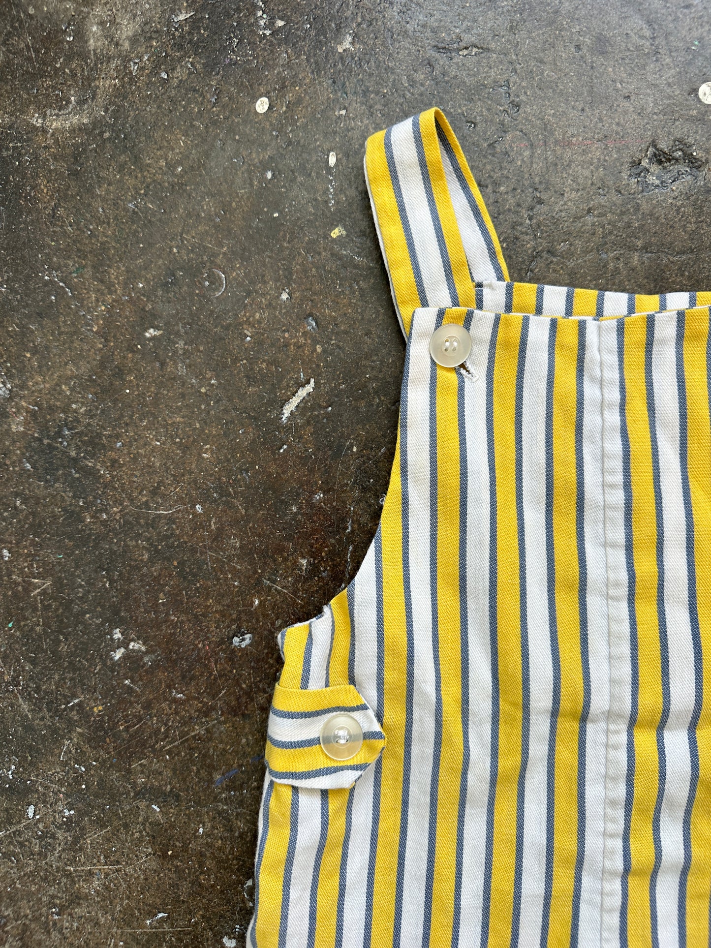 1970s Kids 3/4T Striped Romper