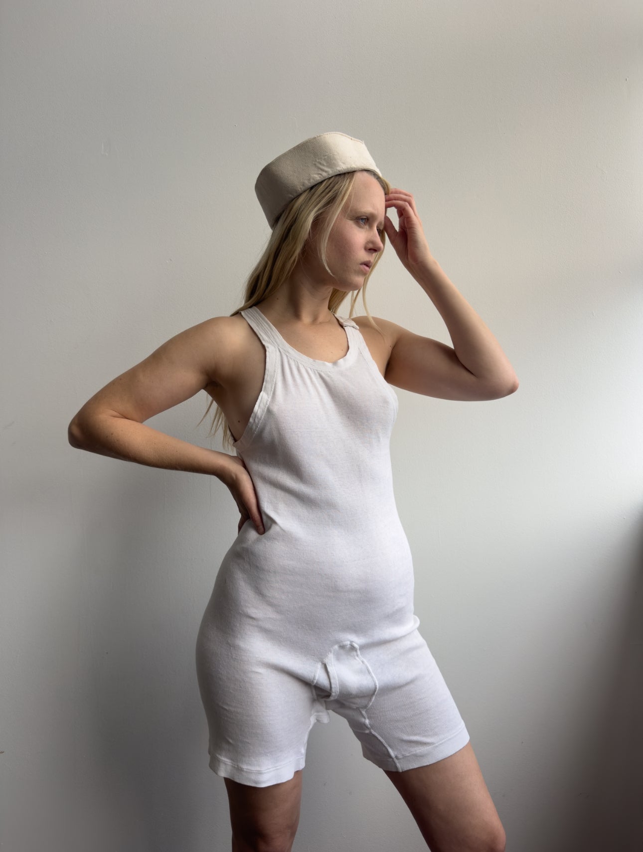 1970s JCPenny Cotton One Piece Undergarment