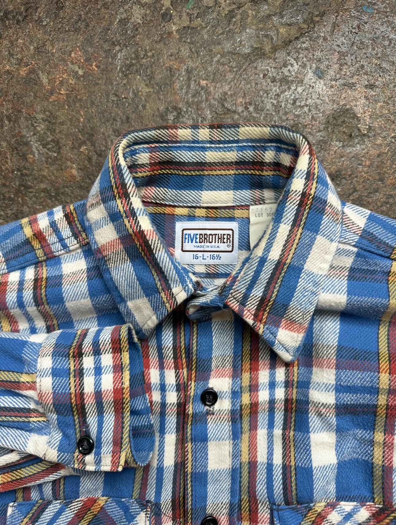 1980s Five Brothers Cotton Flannel