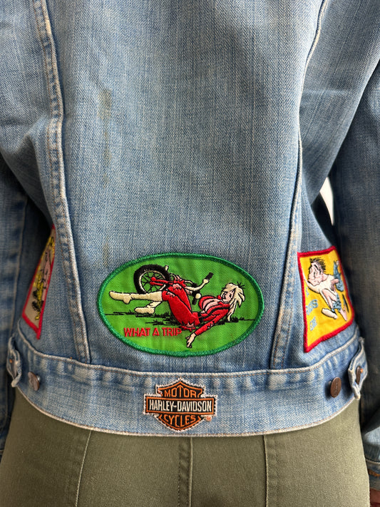 1970s Wrangler Patched Trucker Denim Jacket