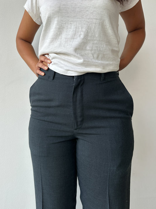 1970s Gray/Black Sears Slacks 29