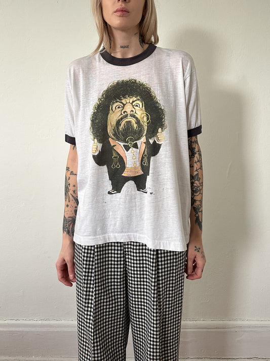 1980s Piper Lou WWF Ringer T Shirt
