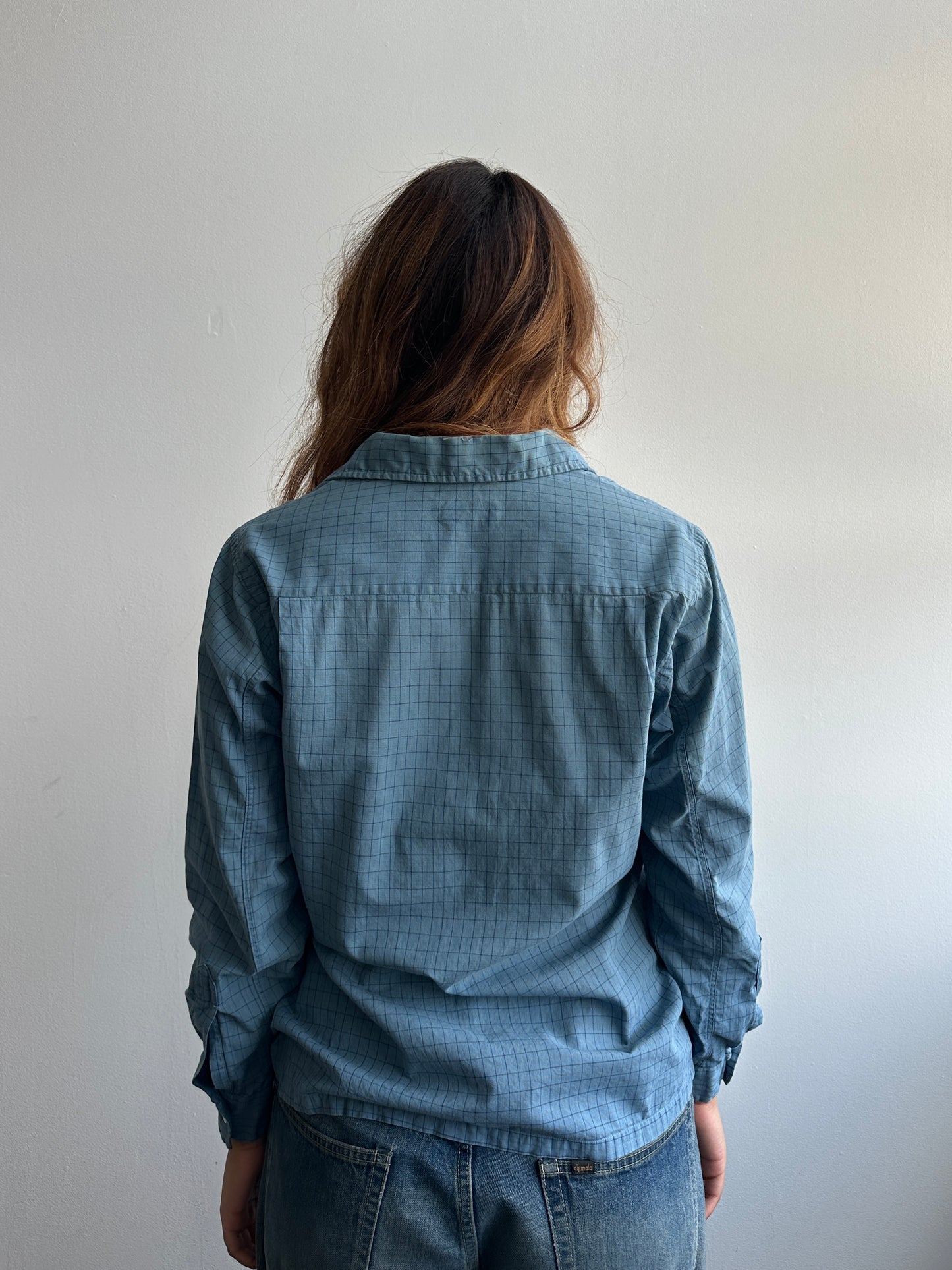 1950s Magicare Loop Collar Checked Button Up