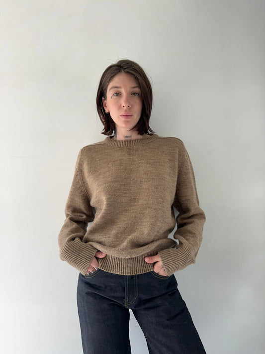 1970s Acrylic Brown Sweater
