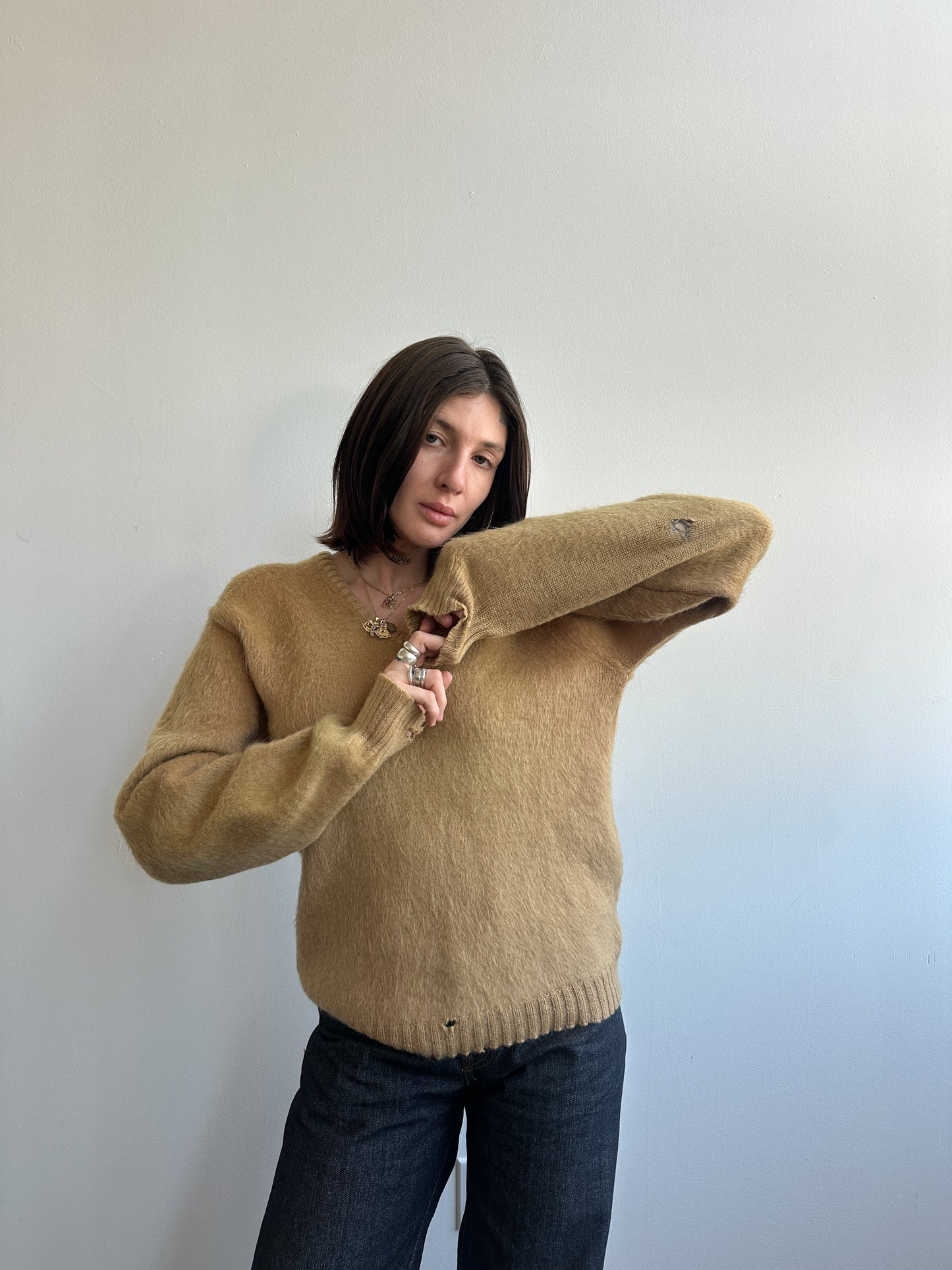 1960s The Baggy Shag Lord Jeff Mohair Pullover