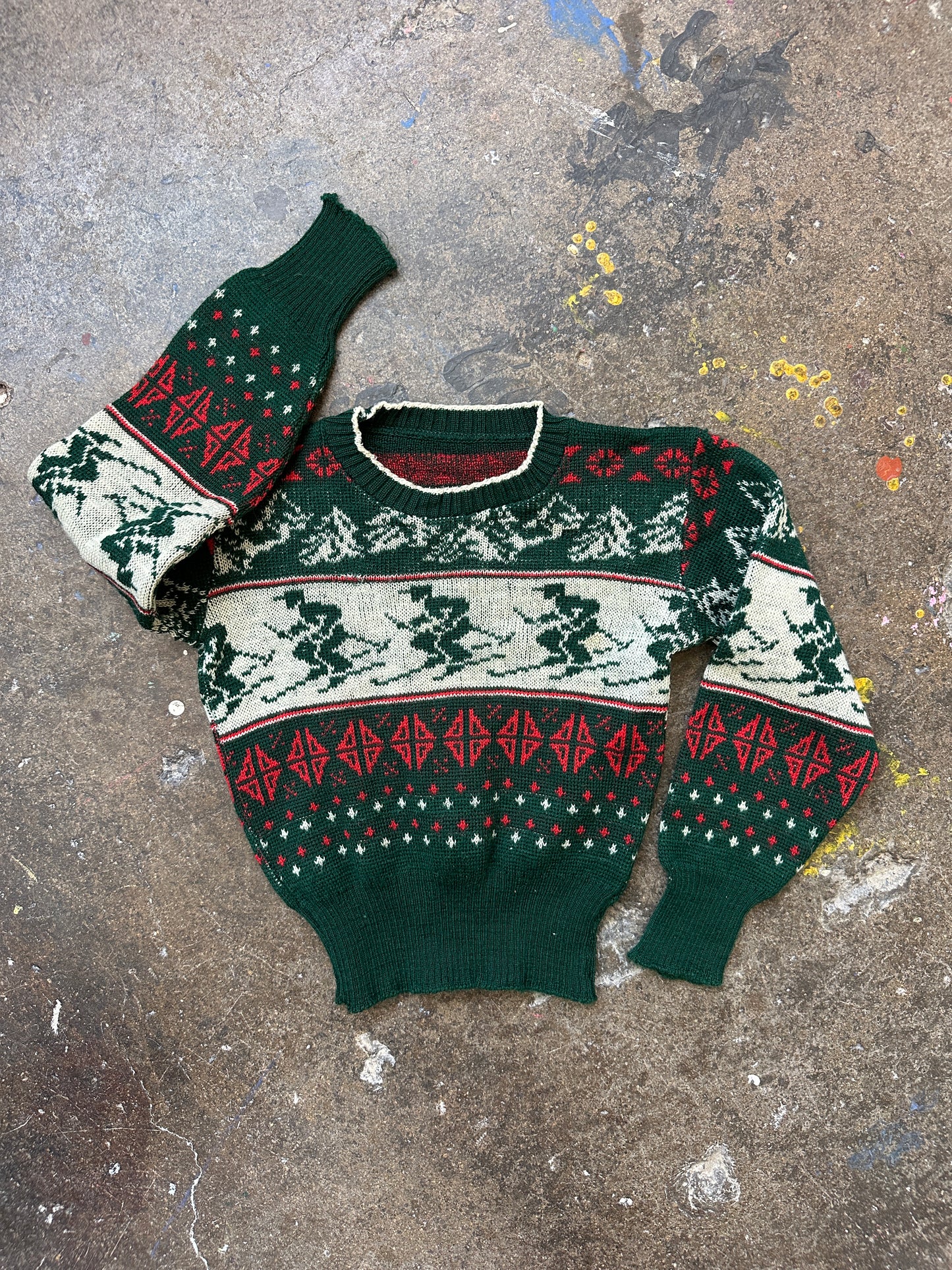 1950s Wool Kids 5 Sweater