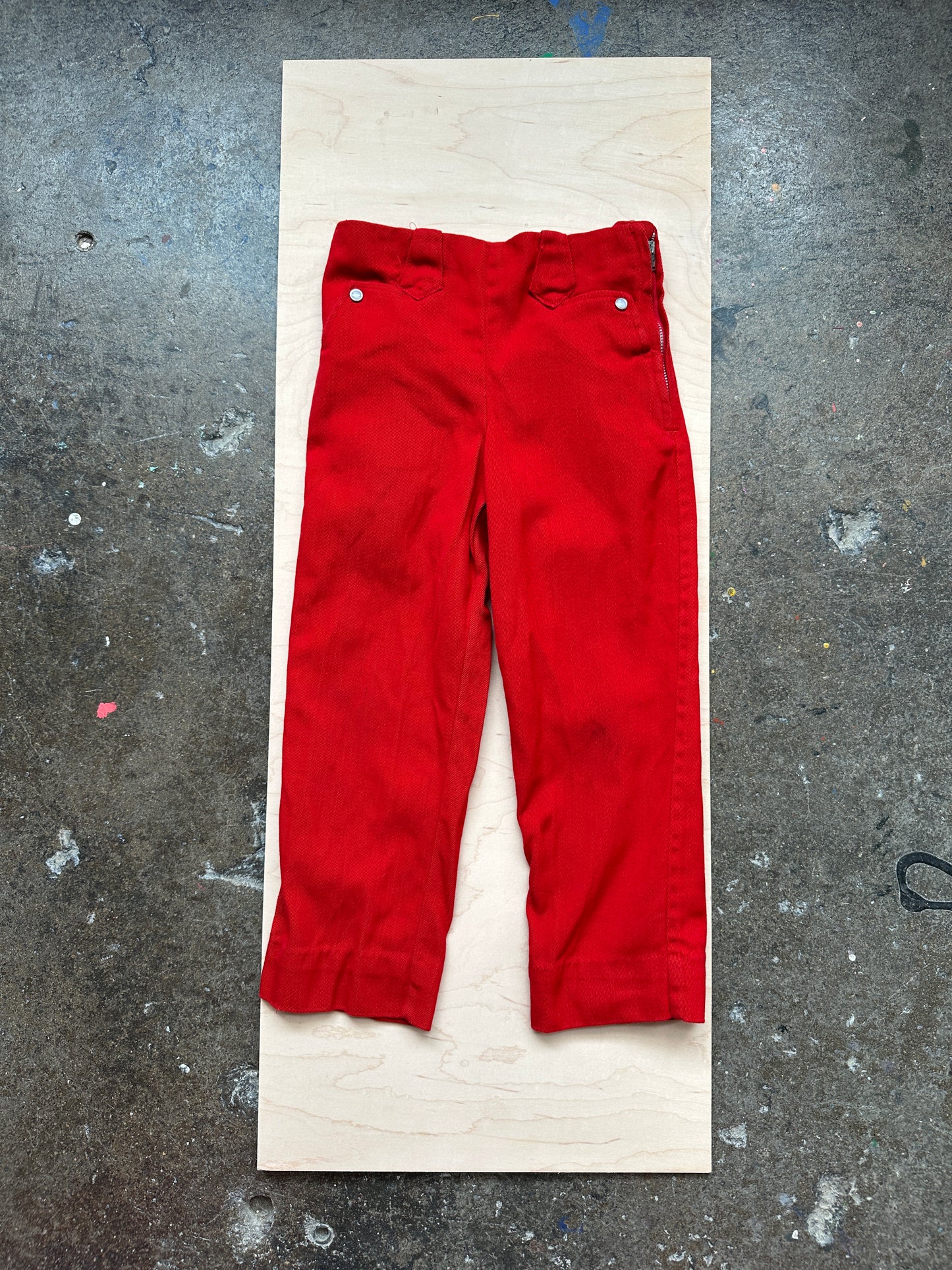 1950s Santone Lucky Star Kids 5/6 Red Side Zips