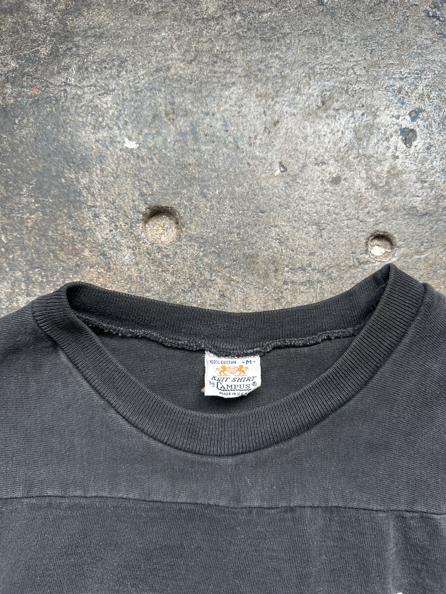 1960s All Cotton Number T Shirt Cut Off