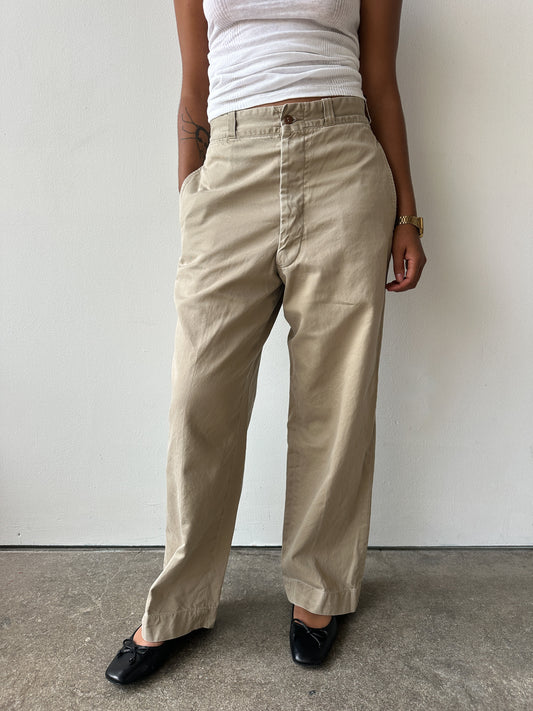 1960s USMC Button Fly Trousers 28 Waist