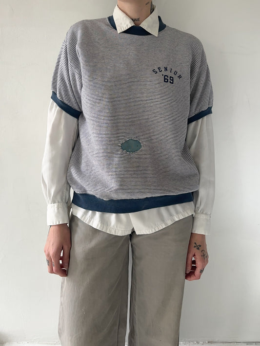 1969 Senior Striped Short Sleeve Sweatshirt