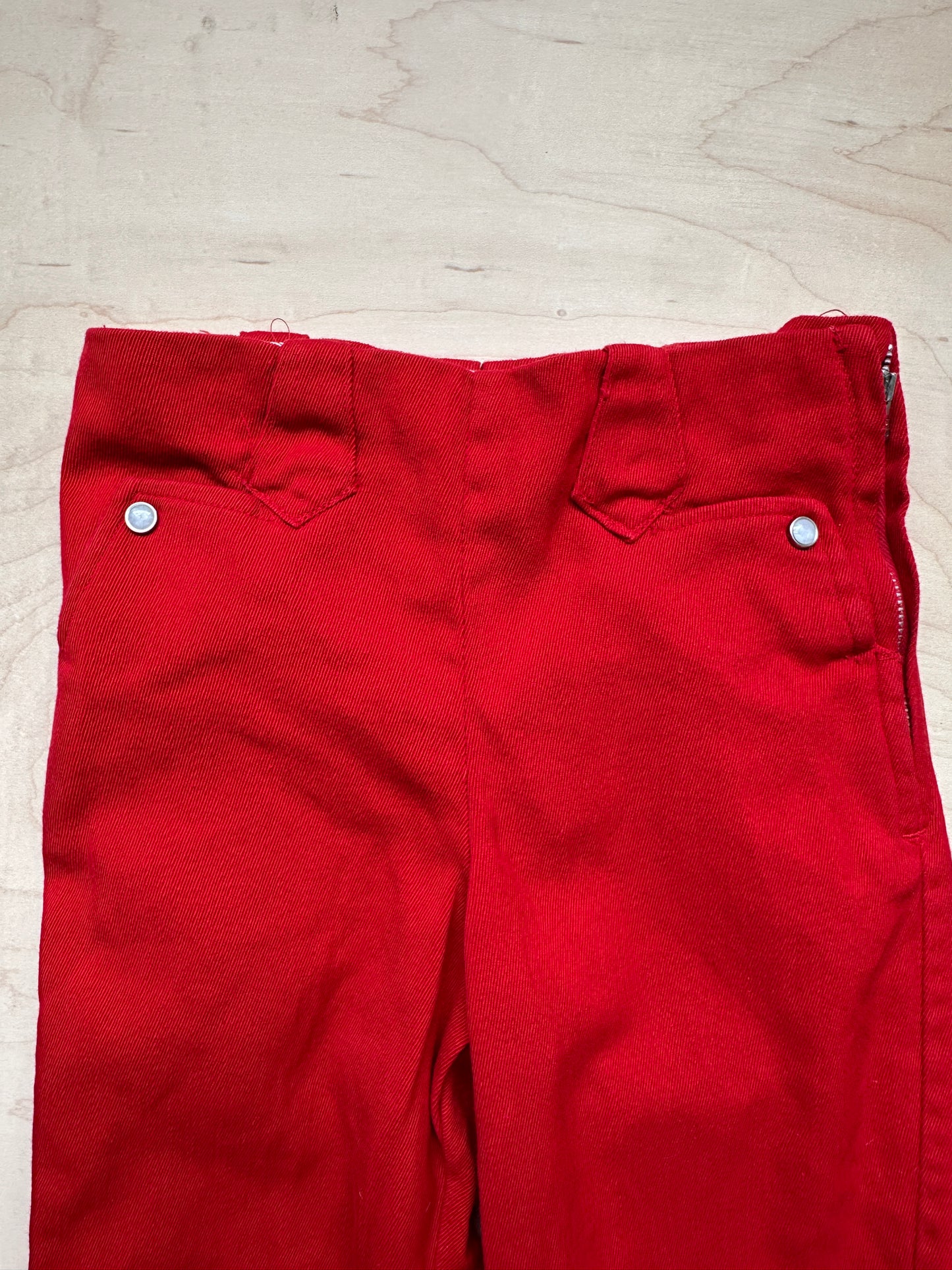 1950s Santone Lucky Star Kids 5/6 Red Side Zips