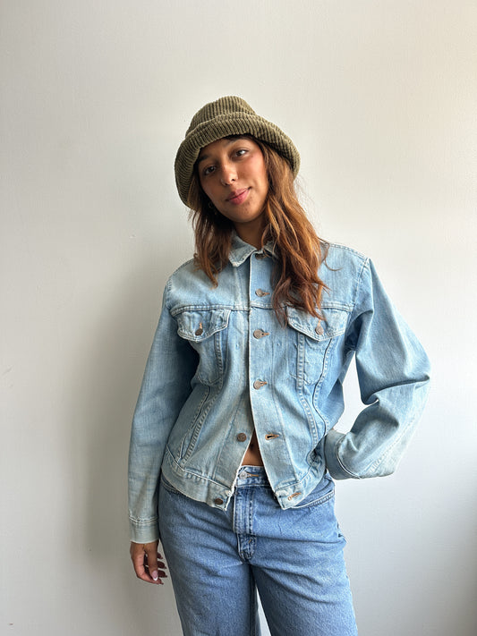 1980s Light Wash Wrangler Ranger Denim Jacket