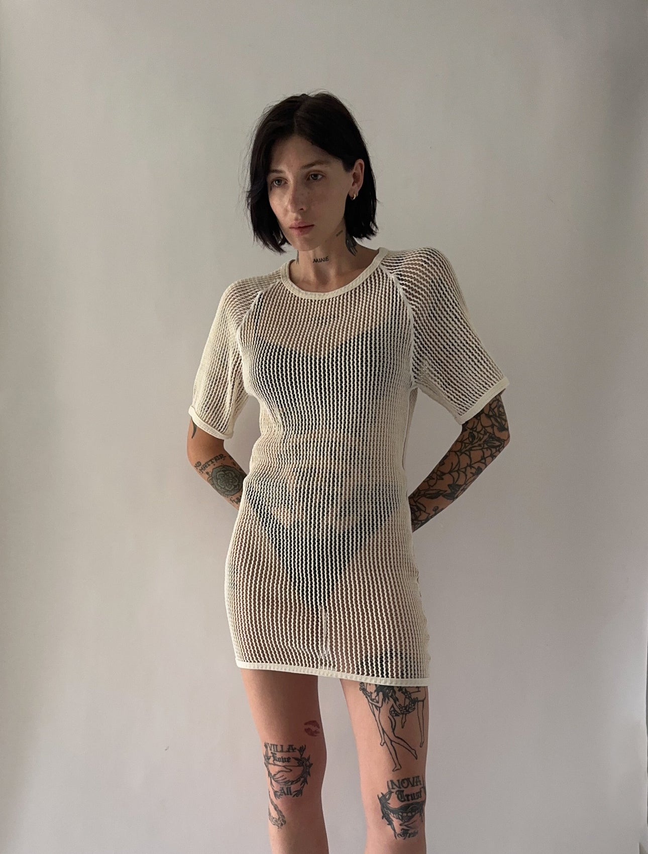 French Military Mesh Net Top