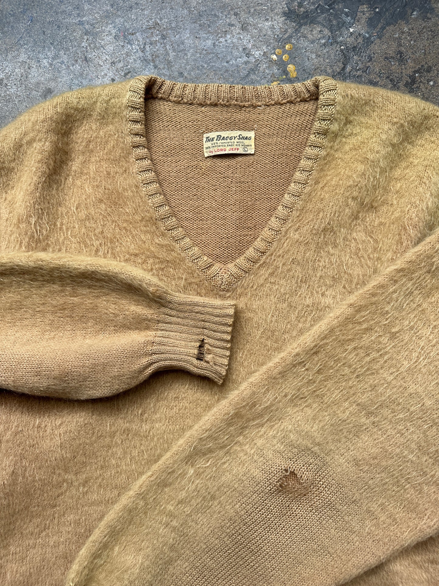 1960s The Baggy Shag Lord Jeff Mohair Pullover