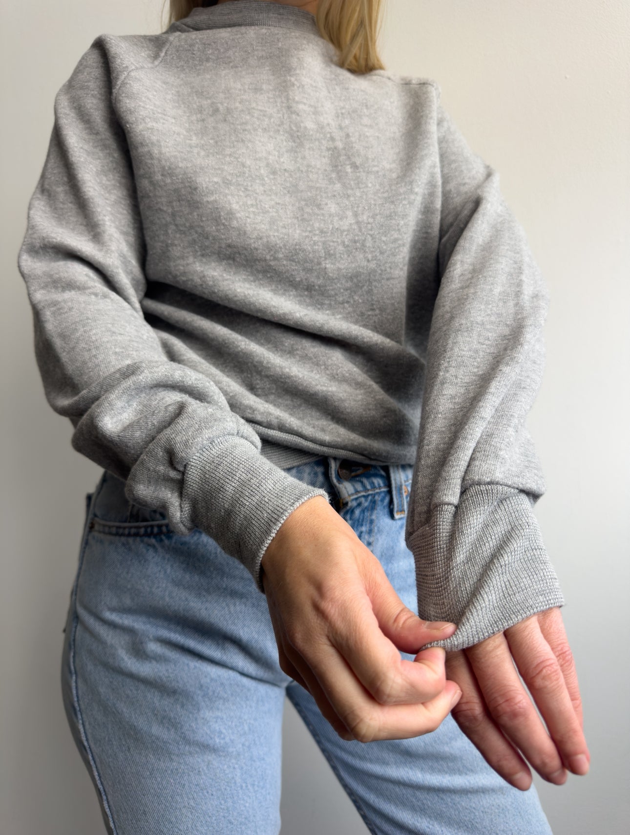 1970s Deadstock Healthknit Gray Raglan
