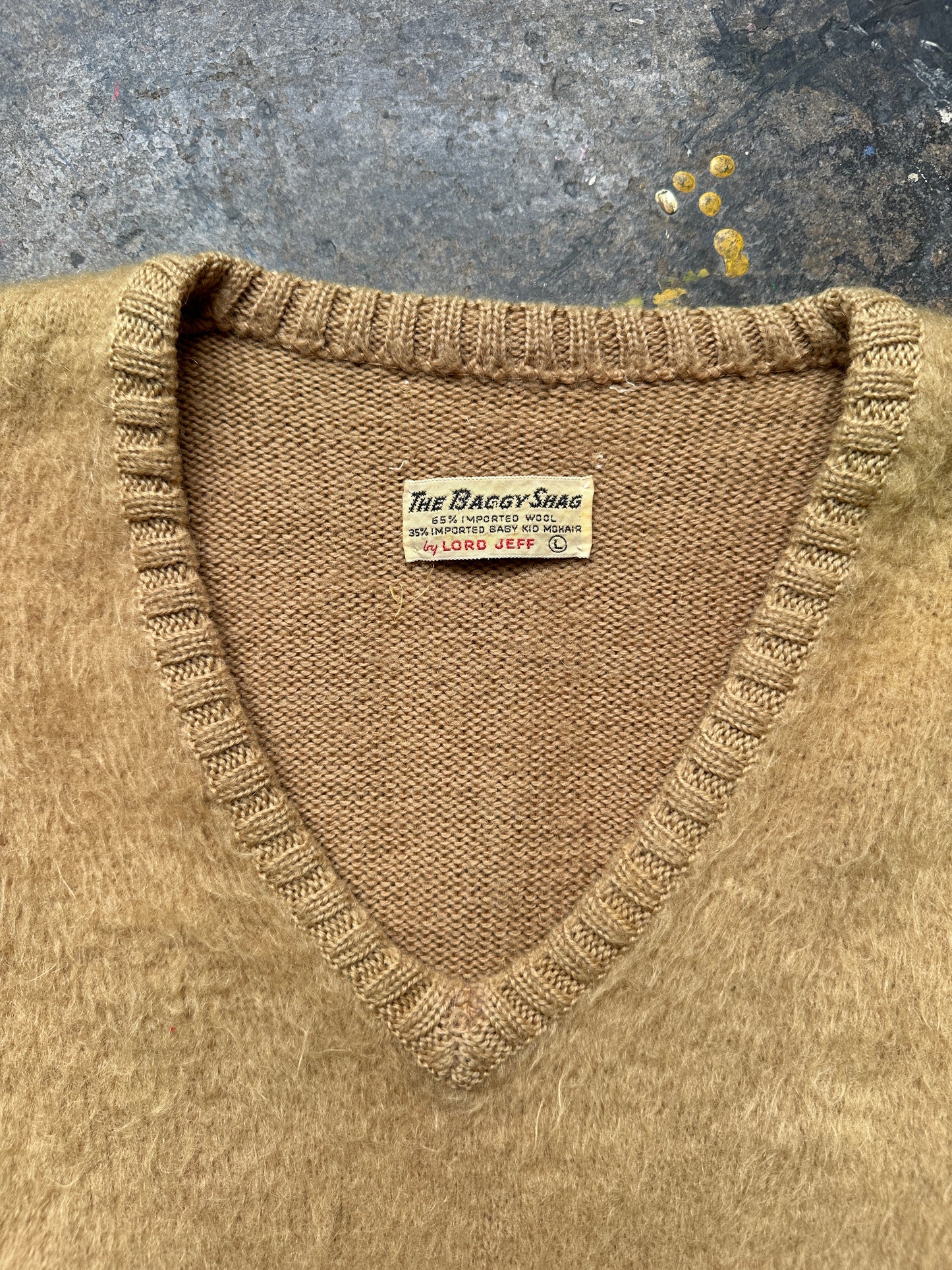 1960s The Baggy Shag Lord Jeff Mohair Pullover