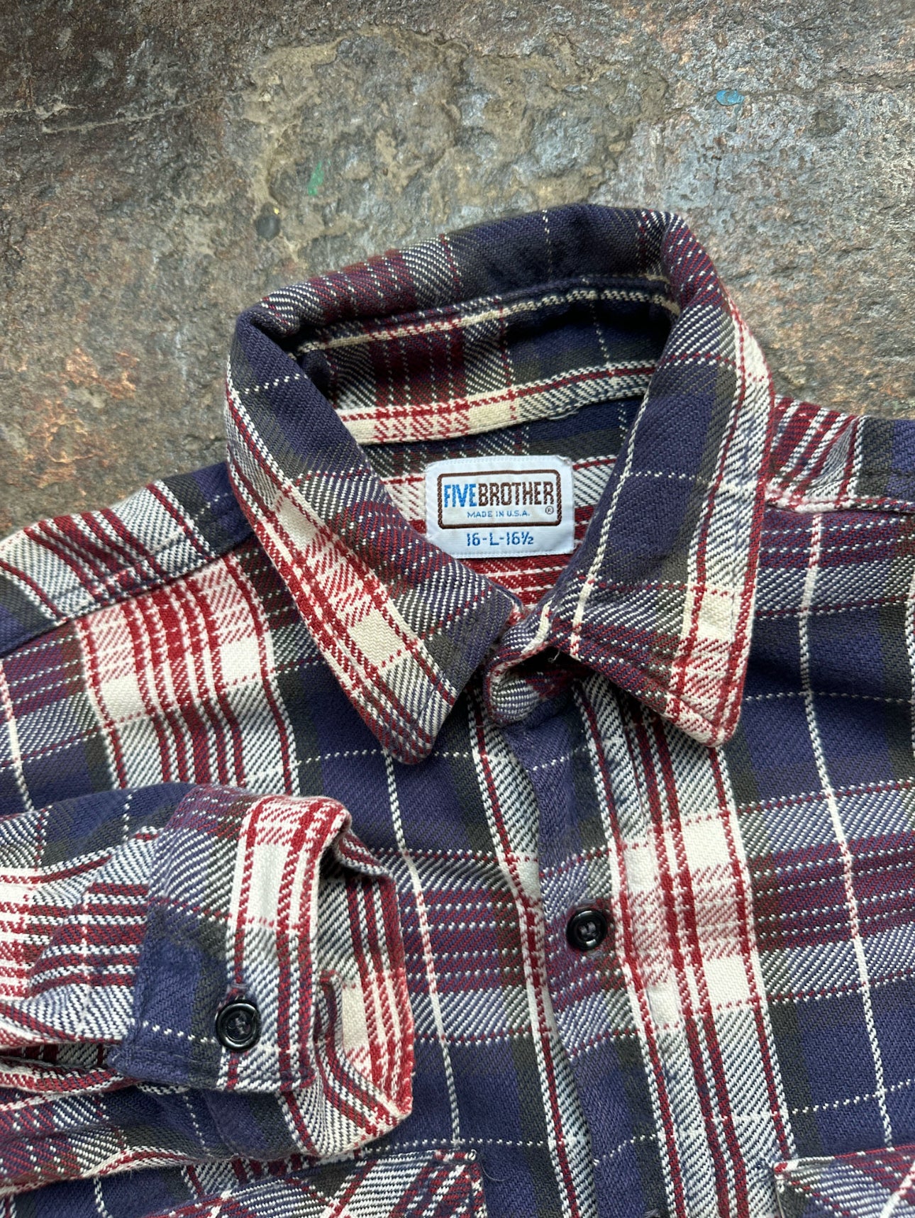 1980s Cotton Five Brothers Flannel