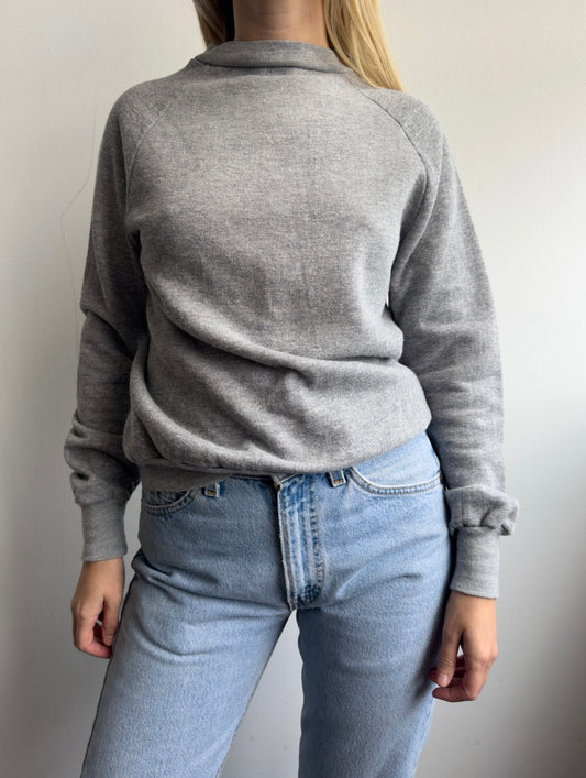 1970s Deadstock Healthknit Gray Raglan